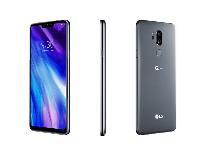 LG G7 ThinQ 64 outlets gigabytes in Platinum Gray